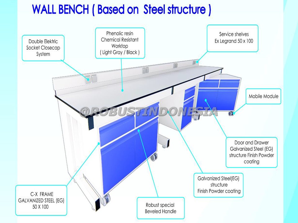 Wall Bench (Based On Steel Structure)