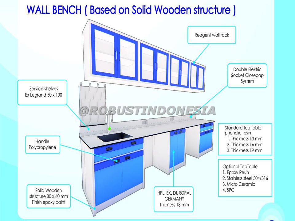 Wall Bench (Based On Wooden Structure)