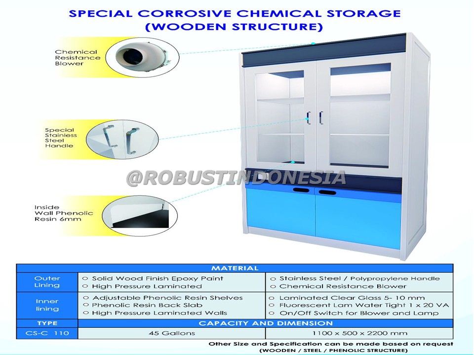 Corrosive Chemical Storage Wooden Structure